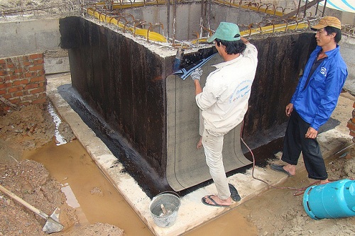 Chống thấm tầng hầm và hố thang máy